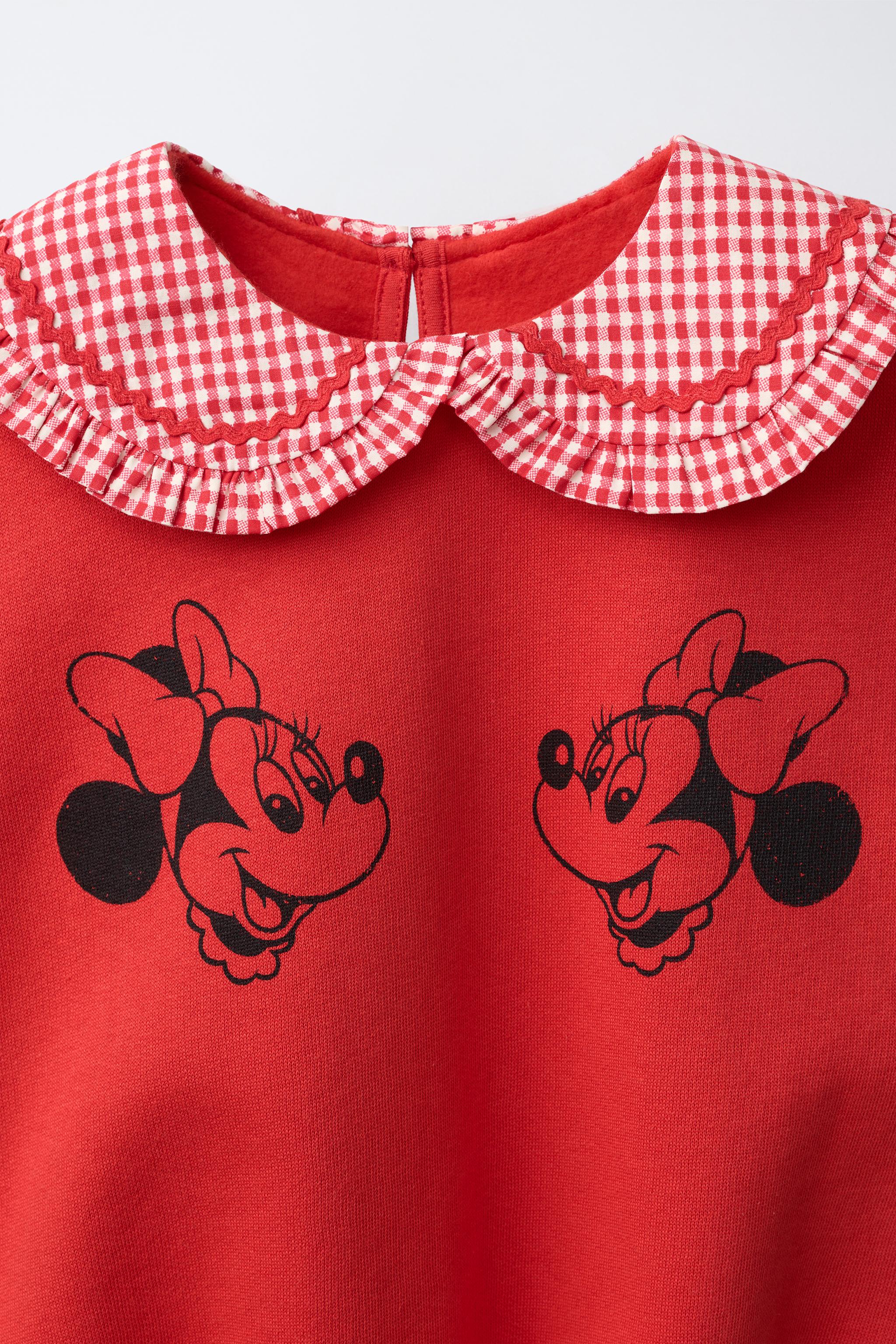 MINNIE MOUSE © DISNEY GINGHAM PETER PAN COLLAR SWEATSHIRT